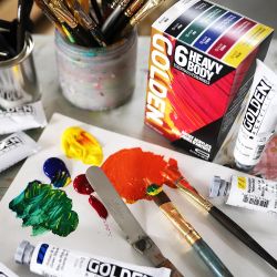 Golden Heavy Body Essentials set of 6 acrylic paints 59 ml