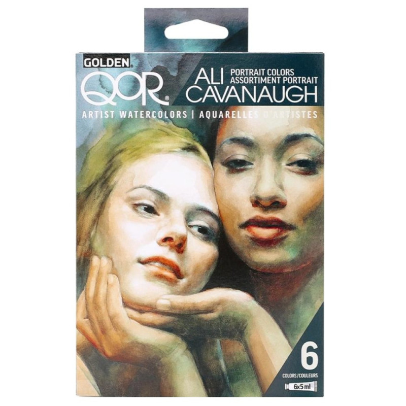 QoR ali cavanaugh set of 6 watercolors 5ml - szaldlaplastykow.pl