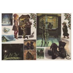 Papier ryżowy do decoupage natale con vincent 45x31 Arte 2CR107
