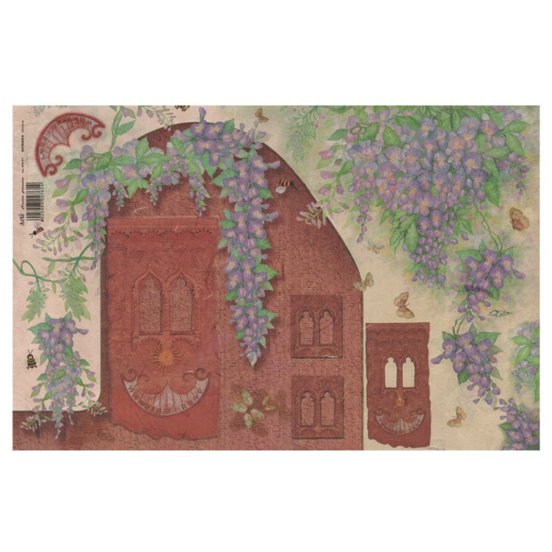 Rice paper for decoupage glicine 45x31 Arte 2CR203