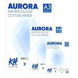 Aurora watercolour cold pressed blok średnioziarnisty 100% bawełna 300
