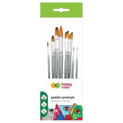 Happy Color set of 8 synthetic brushes