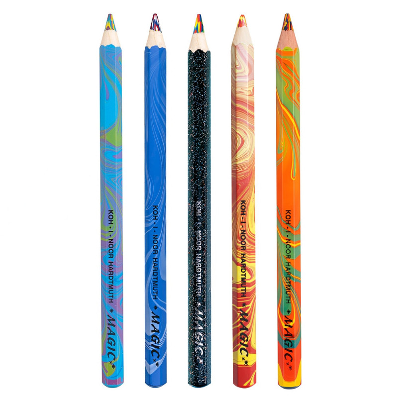 Koh-i-noor jumbo magic kredka w drewnie - sklep plastyczny Szał dla Pl