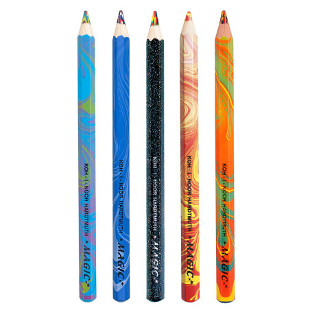 Koh-i-noor jumbo magic kredka w drewnie - sklep plastyczny Szał dla Pl