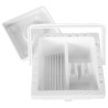 Plastic brush for washing square 16,5x16,5x9cm