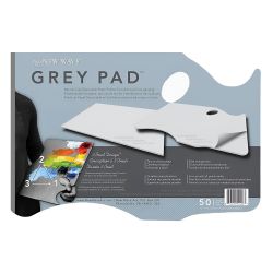 Paint palette in the gray block pad hand new wave 28x40 cm 50 sheets -