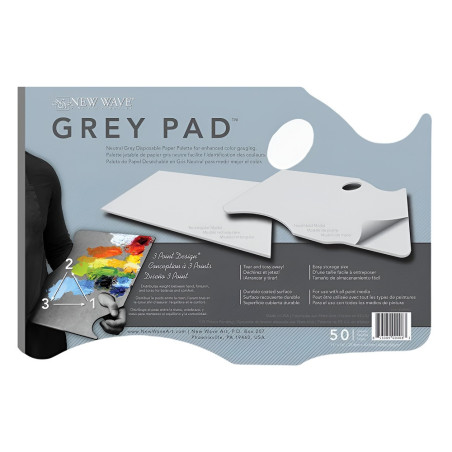 Paint palette in the gray block pad hand new wave 28x40 cm 50 sheets -