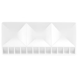 Paleta plastikowa do akwareli 14.4x30cm 15 komór - sklep plastyczny -