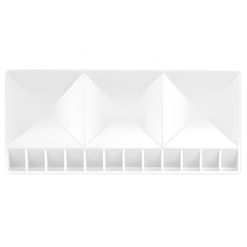 Paleta plastikowa do akwareli 14.4x30cm 15 komór - sklep plastyczny -