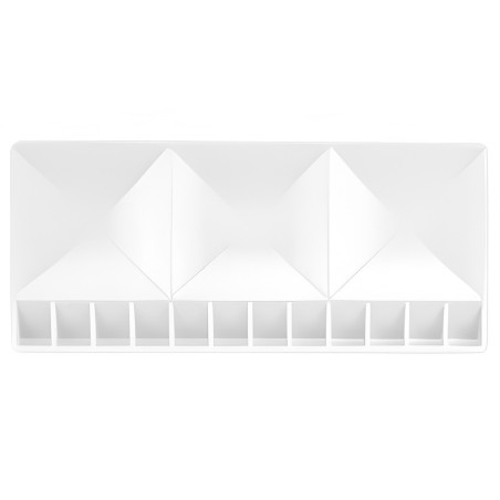 Plastic palette for watercolors 14.4x30cm 15 chambers - sklep plastycz