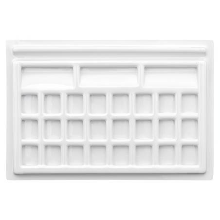 Plastic palette for watercolors 15x22.5cm 27 chambers - sklep plastycz