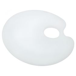 Paleta plastikowa gładka 22x17cm - sklep plastyczny - szał dla plastyk