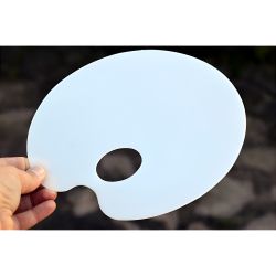 Paleta plastikowa gładka 22x17cm - sklep plastyczny - szał dla plastyk