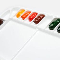 Paleta plastikowa mijello fusion 18 z uszczelka niebieska - sklep plas