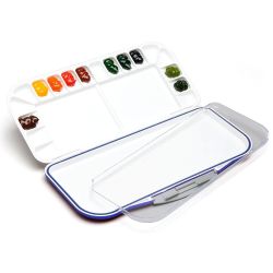 Paleta plastikowa mijello fusion 18 z uszczelka niebieska - sklep plas