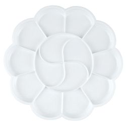 Paleta plastikowa okrągła kwiatek 19,5cm - sklep plastyczny - szał dla