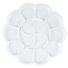 Plastic palette round flower 19.5 cm