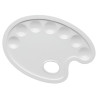 Small oval plastic palette 16,5x23,5cm - art store - dl craze