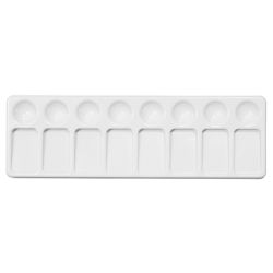 Plastic rectangular palette 11x30,5 cm - szal art - sklep plastyczny