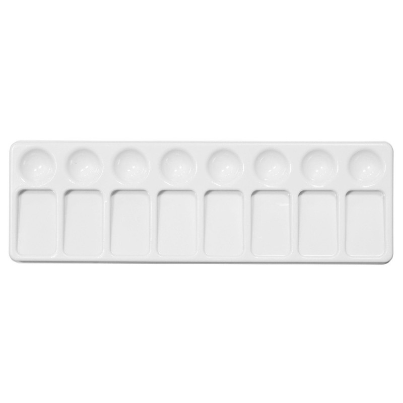 Plastic rectangular palette 11x30,5 cm - szal art - sklep plastyczny