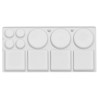 Plastic rectangular palette 15 x 32 cm 11 chambers