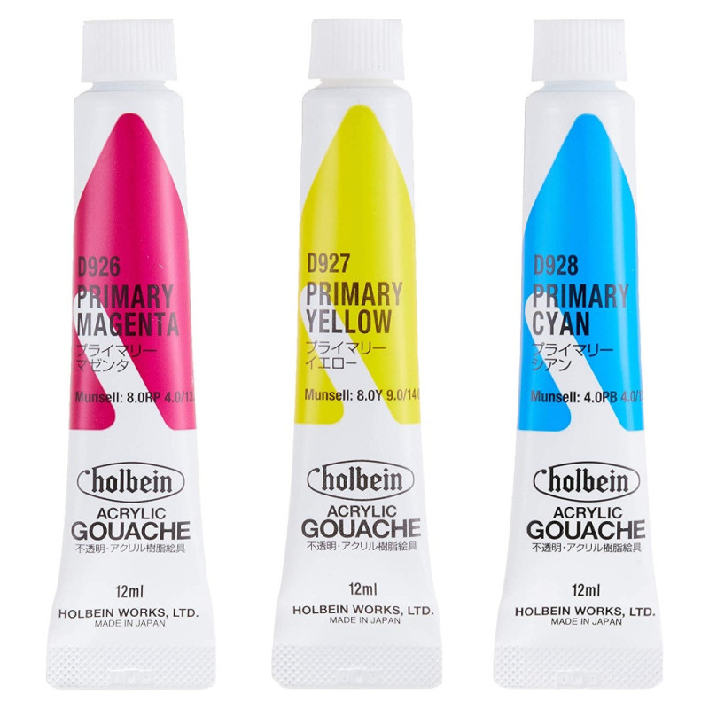Holbein acryla gouache gouache set 3x12ml