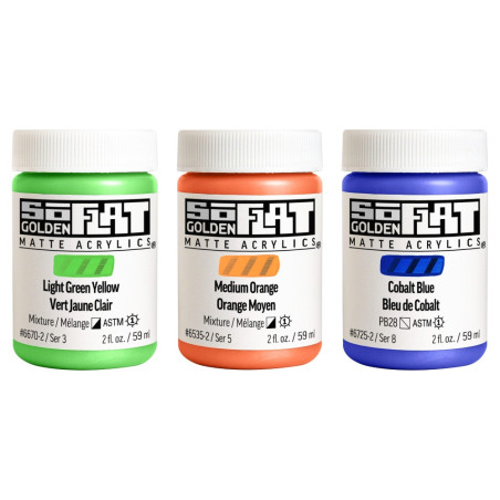 Golden soflat matte acrylic paints 59ml