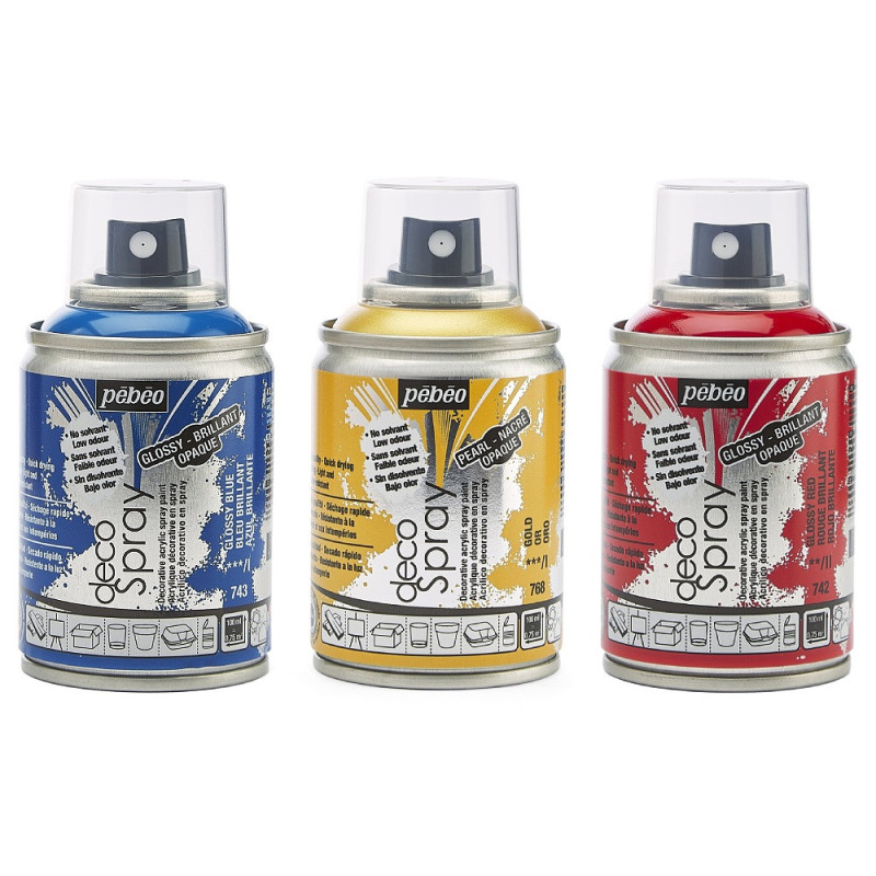 Pebeo decospray farba akrylowa w sprayu 100ml - sklep plastyczny - sza
