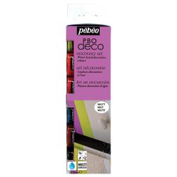 Pebeo deco set of matt decorative paints 6x20ml