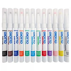 Giotto Decor materials acrylic markers 12 pcs - szal art - sklep plast