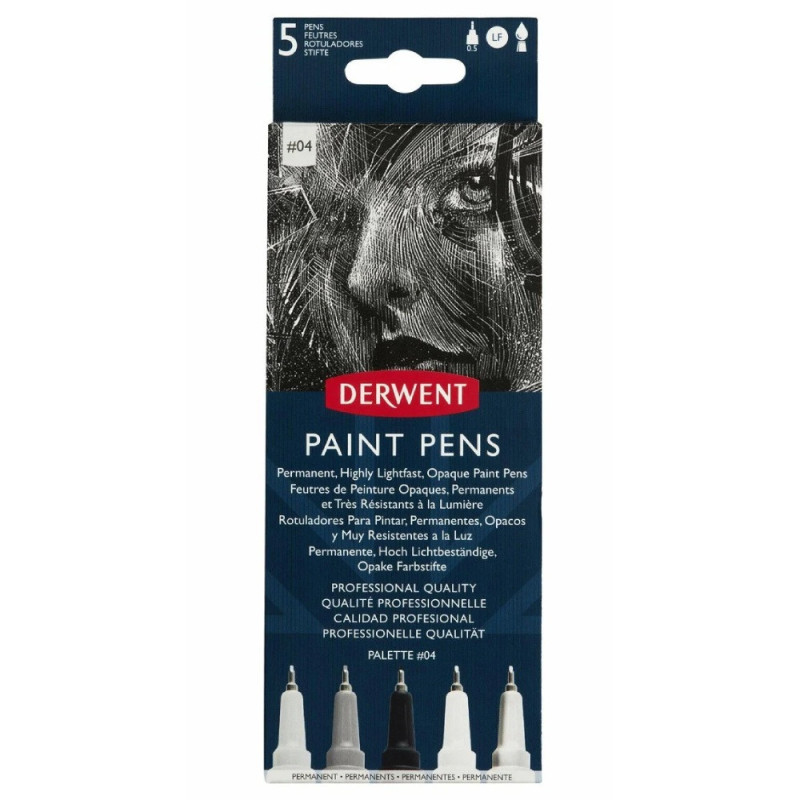 Set of 5 pencils Derwent paint pen SET 4