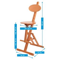Talens mabef beech wood adjustable chair Szaldlaplastykow.pl