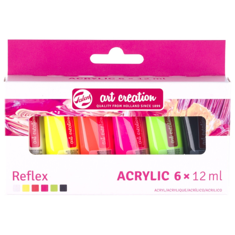Talens art creation reflex zestaw 6 farb akrylowych 12 ml