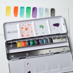 Winsor&amp;Newton watercolor professional revival collection 8 halves