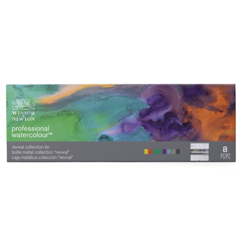 Winsor&amp;Newton watercolor professional revival collection 8 halves