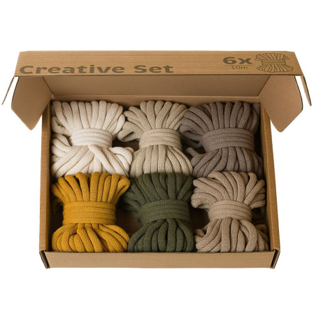 Bobbins jumbo earth creative set for macramé - szaldlaplastykow.pl