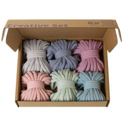 Bobbins pastel creative set for macramé - szaldlaplastykow.pl