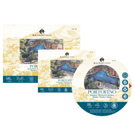 Magnani 1404 portofino hot press watercolor block