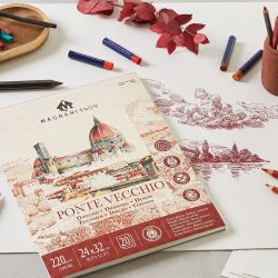 Magnani 1404 ponte vecchio blok mix media 20 arkuszy 220g rough