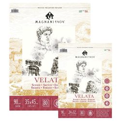 Magnani 1404 velata blok do rysunku 20 arkuszy na spirali 90g