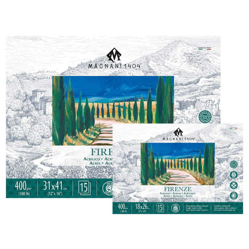 Magnani 1404 firenze blok mix media 15 arkuszy 400g rough