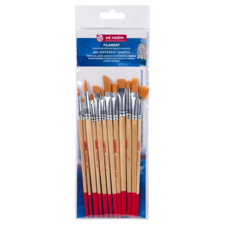 Talens art creation set of 12 synthetic brushes mix