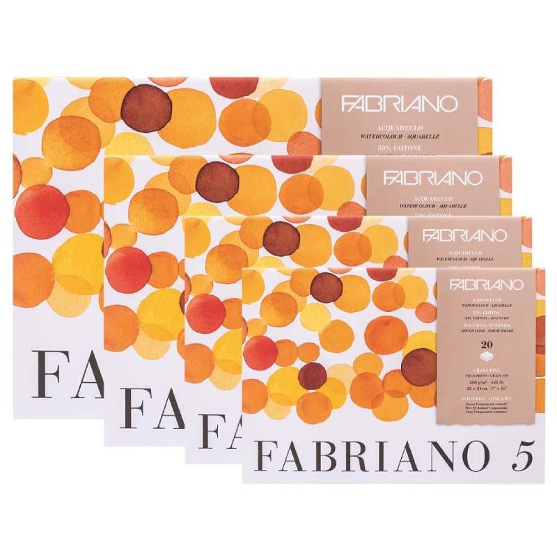 Fabriano 5 fine grain block 20ark 300g - szaldlaplastykow.pl