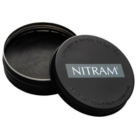 Nitram fusain aquarelle water-soluble charcoal can 50g