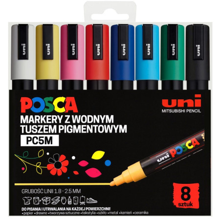Uni Posca pc-5m set of 8 pens