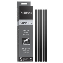 Nitram graphite 3b 5 wkładów 4mm do obsadki baton 2.0