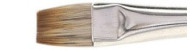 Renesans synthetic flat brushes mangusta series 1099F