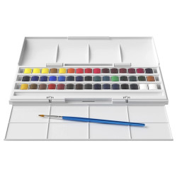 Winsor&Newton cotman zestaw akwareli 45 półkostek - sklep plastyczny -