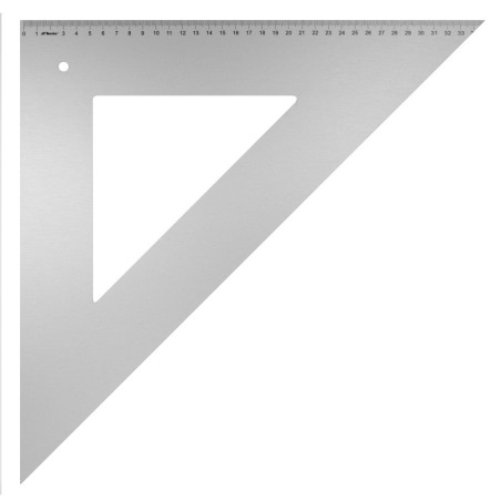 Ekierka profesjonalana aluminium 34,5cm 45st