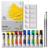Winsor&Newton galeria zestaw 10 farb akrylowych 12ml z akcesoriami